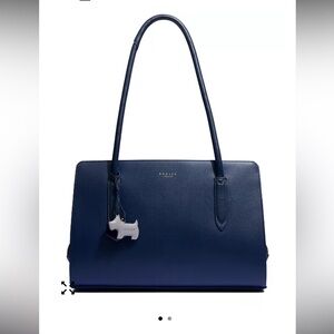 Radley London Liverpool Street 2.0 medium zip-top multiway bag black leather